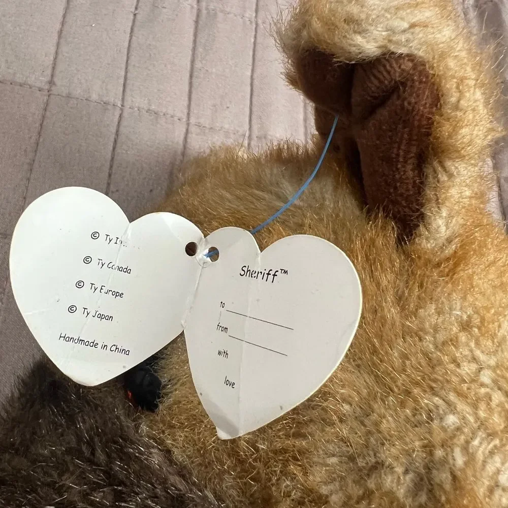 Vtg 2000 TY “Sheriff” German Shepherd Puppy Plush 90s Y2K Collectibles Kidscore